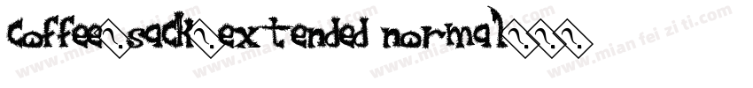 Coffee-Sack-Extended Normal字体转换